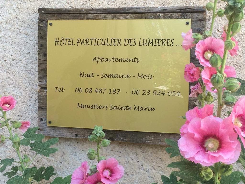 Hotel Particulier Des Lumieres Moustiers-Sainte-Marie Exterior foto